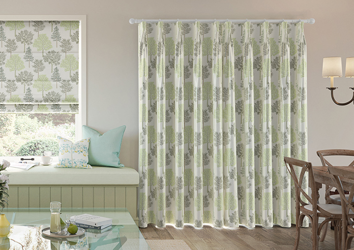 Coppice Faux Silk, Olive - Made to Measure Curtain - Image 7